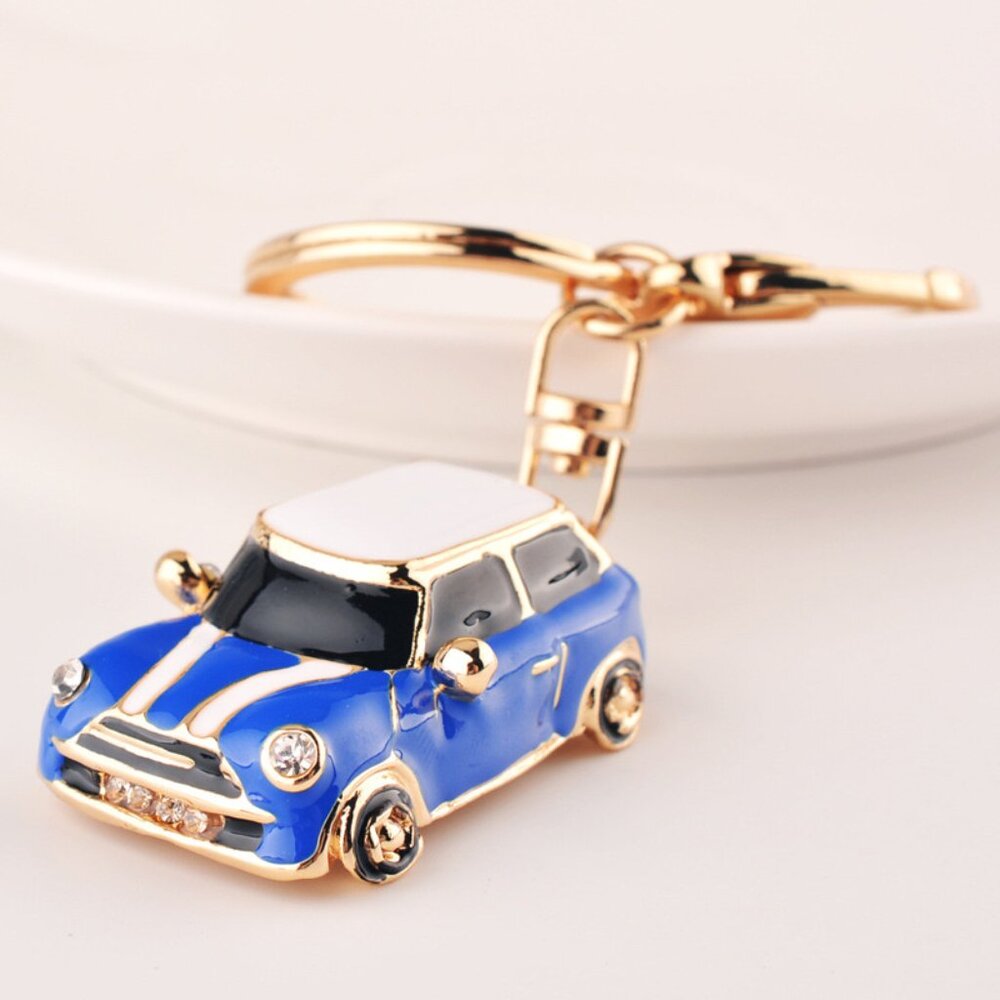 Blue Car Keychain Car Charm Car Bag Charm